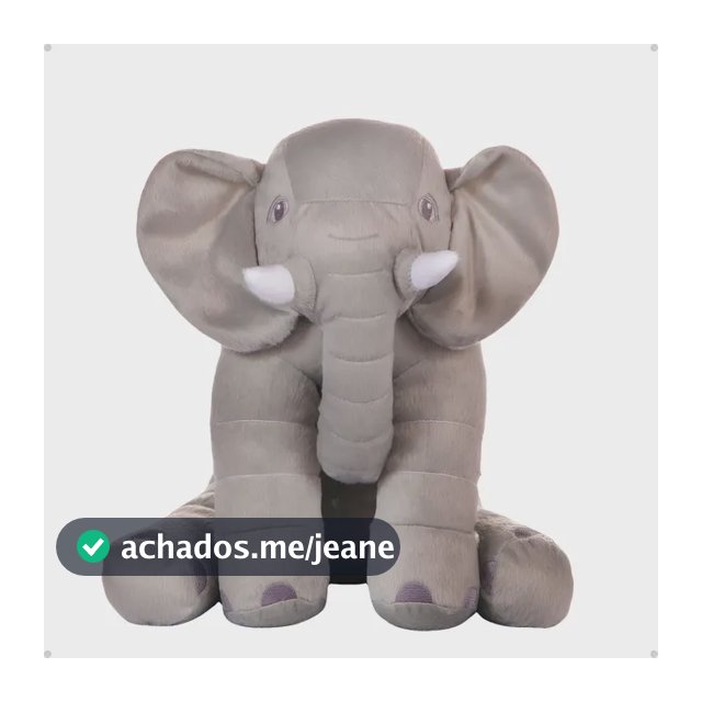 Almofada Elefante Gigante De Pelúcia Super Macio Brincar