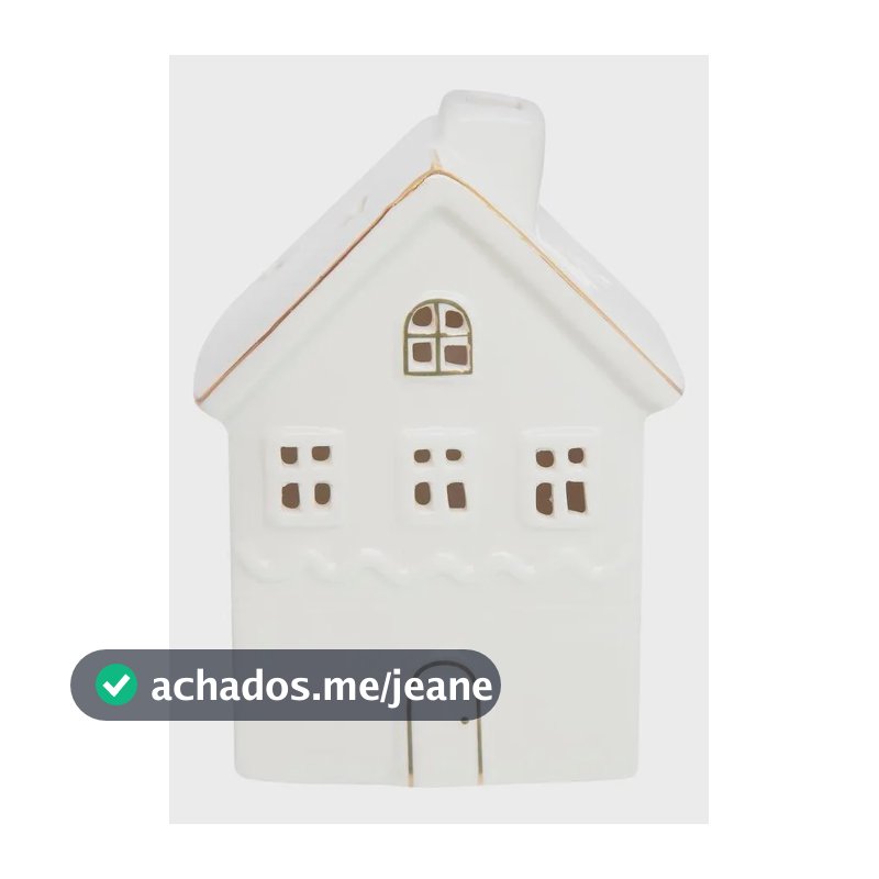 Enfeite De Natal  Casinha Led Home Style Joy 13 Cm