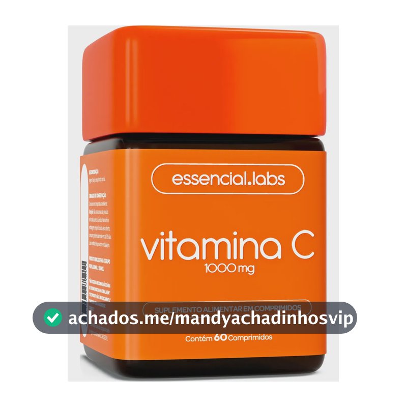 VITAMINA C 1000mg - Fórmula Concentrada e 100% PURA - 60 Doses