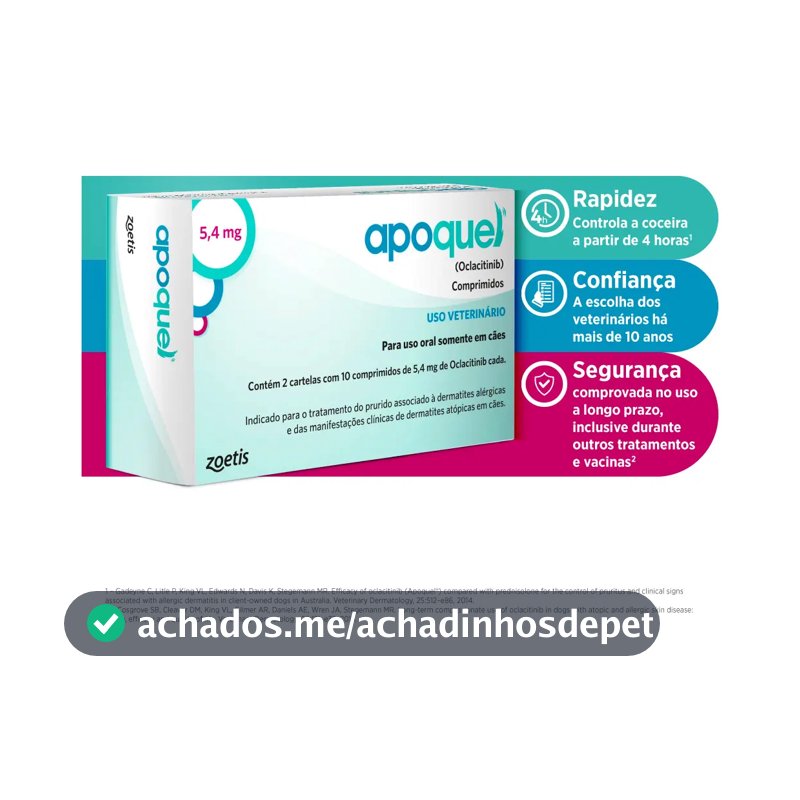 Apoquel 5,4 mg - Para coceira em cães - Zoetis
