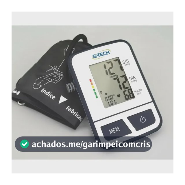 Aparelho medidor de pressão digital de braço BSP11 G-Tech