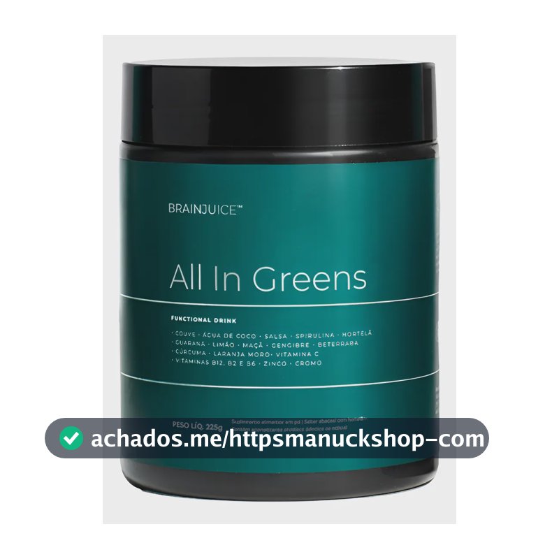 Suplemento Alimentar Em Pó | All In Greens Brainjuice Abacaxi Com Hortelã