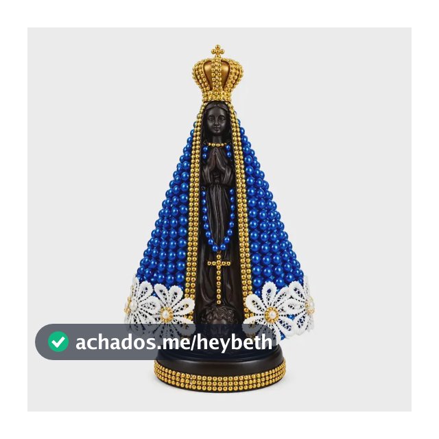 Imagem Nossa Senhora Aparecida Com Pérola 25cm