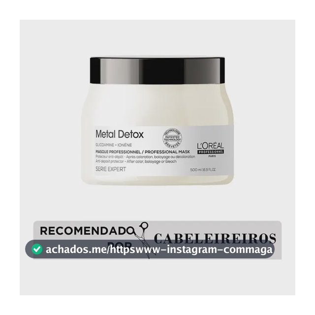 Máscara Capilar L'oréal Professionnel Metal Detox 500ml