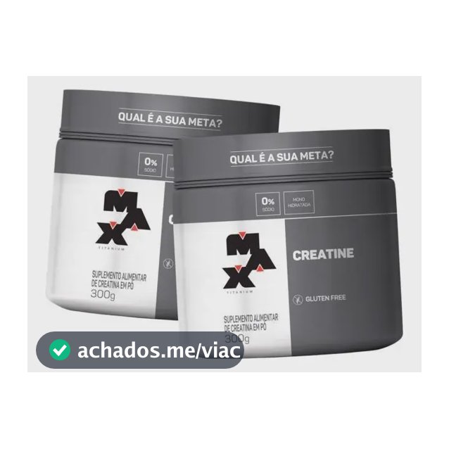 Kit 2x Creatina Titanium (300g) Max Titanium