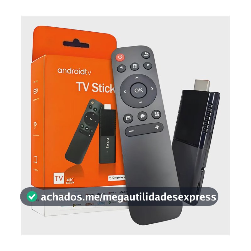 TV Stick Android 13 Pro com 8GB RAM e Wi-Fi Dual Band