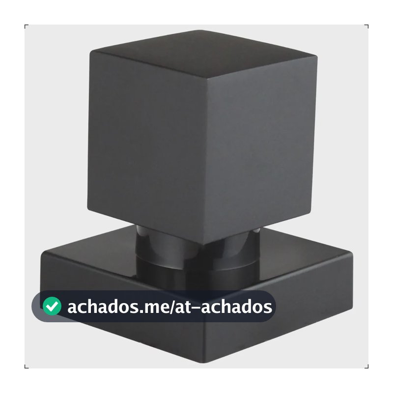 Acabamento Para Registro De Gaveta Ou Pressão Chuveiro Base Docol 20 Estrias 1/2 ou 3/4 Quadrado Fit Preto Fosco Black Matte Aromatec