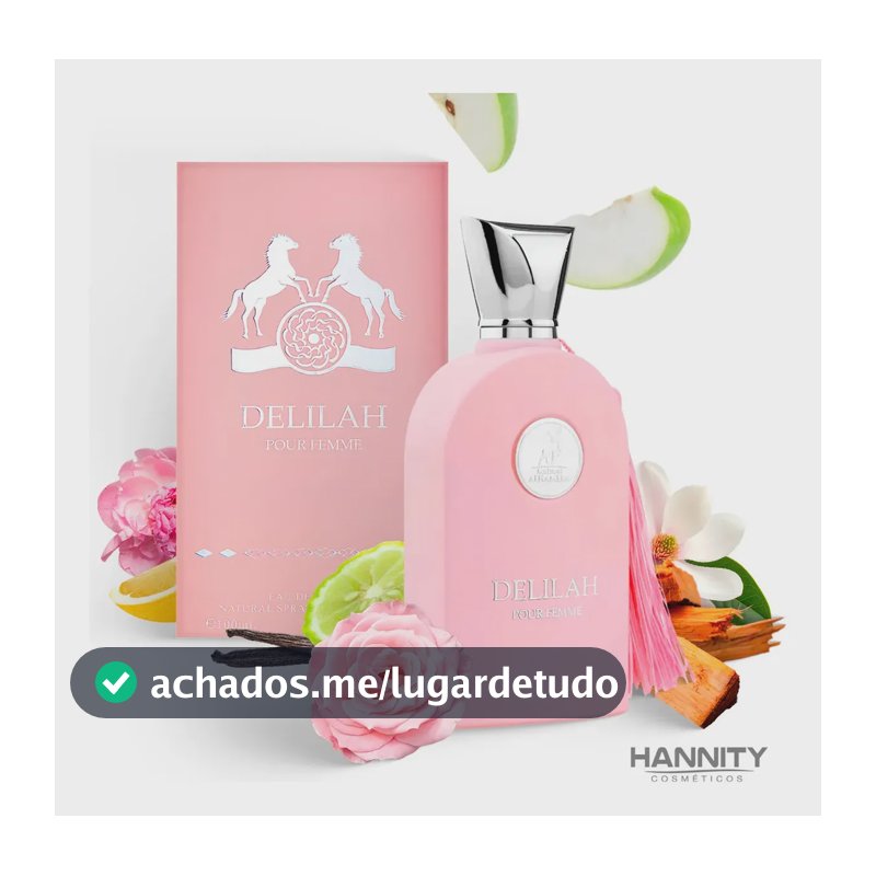 Perfume Delilah Árabe Maison Alhambra Pour Feminino 100ml Hannity Cosmeticos