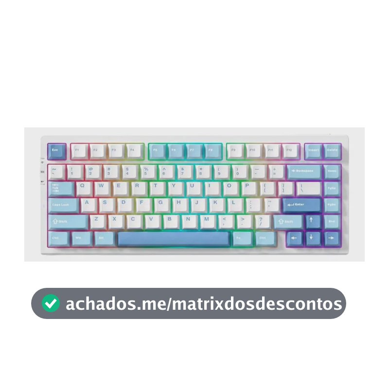 Teclado Mecânico Double Shot Mchose G75 Pro Tri-mode
