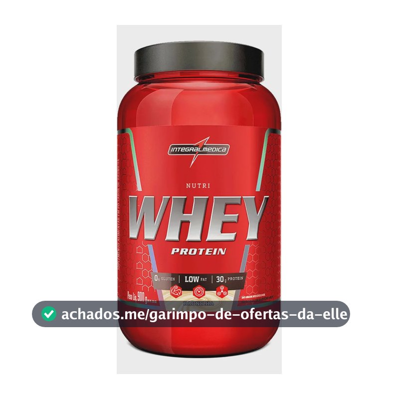 Nutri Whey Protein Baunilha Pote 900g Integralmédica