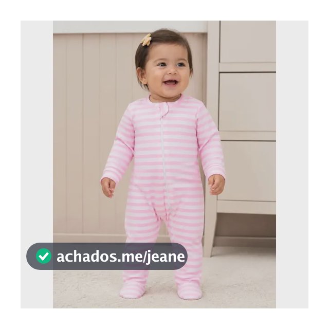 Macacão Recém-nascido Listrado Rosa Bebê Aquecido