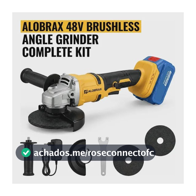 Esmerilhadeira Elétrica Corrente 48v 10 Células Amarelo 127/220v