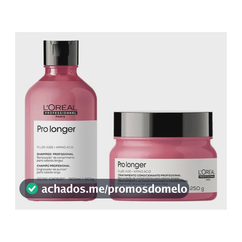 Kit Pro Longer Shampoo 300ml E Máscara 250ml - L'oréal