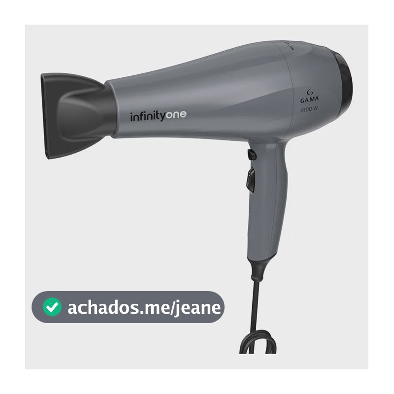 Secador De Cabelo Gama Infinity One Profissional 220v Cinza 220v
