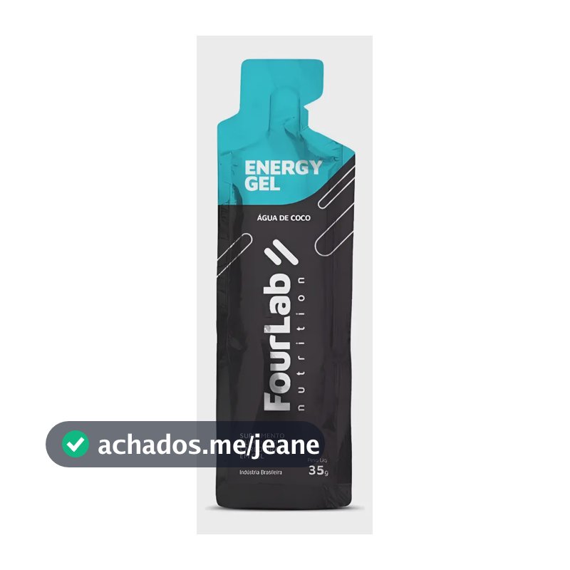 Carbogel Fourlab Caixa Com 10 Saches 35g Energy Gel Sabores Sabor Agua De Coco