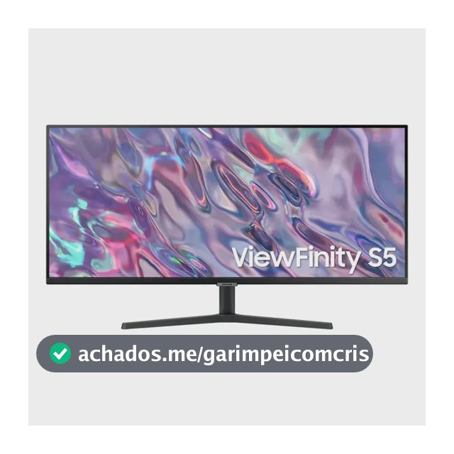 Monitor Samsung ViewFinity S5 34” UWQHD VA LS34C500GALMZD 100Hz 5(GTG) HDMI Headphone Display Port