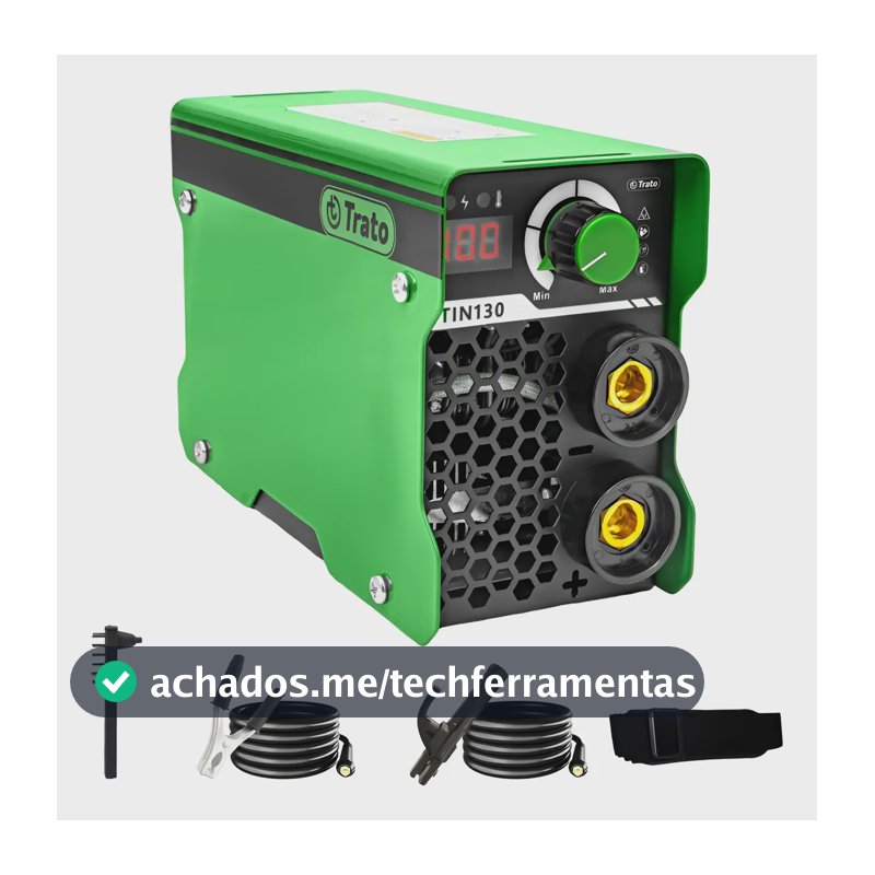 Máquina Solda Inversora Mma Tin130 220v Trato Verde-escuro ¿