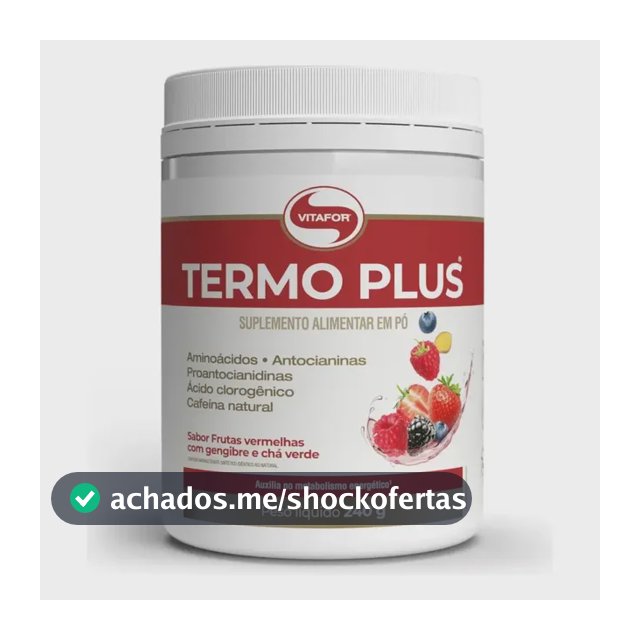 Suplemento Alimentar Termoplus Frutas Vermelhas Com Gengibre e Chá Verde 240g Vitafor
