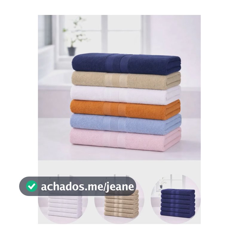 Kit 6 Toalha de Rosto Lisas Algodão Leves Colorida Macias Enxuta Toalha Para Salão Academia Hotel Pousada Clínica Pet Shop Barbearia Lavabo Banheiro Spa Manicure Sortidas - 44x60 cm - Renova Enxovais