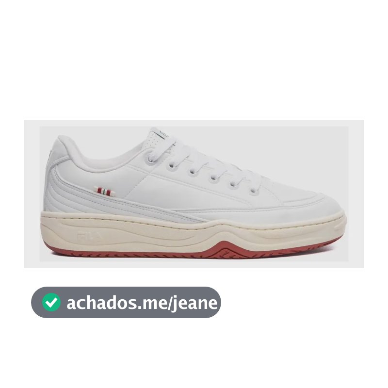 Tênis Masculino Clubhouse 99 Fila Branco/marrom Avermelhado/verde Abeto Liso 40 Br