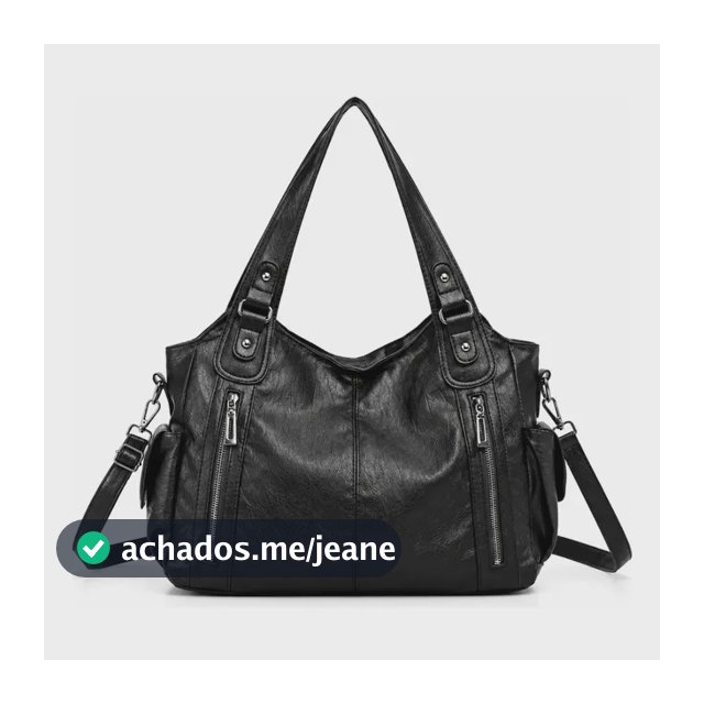 Bolsa Feminina Tote Grande Elegante De Couro Pu Transversal
