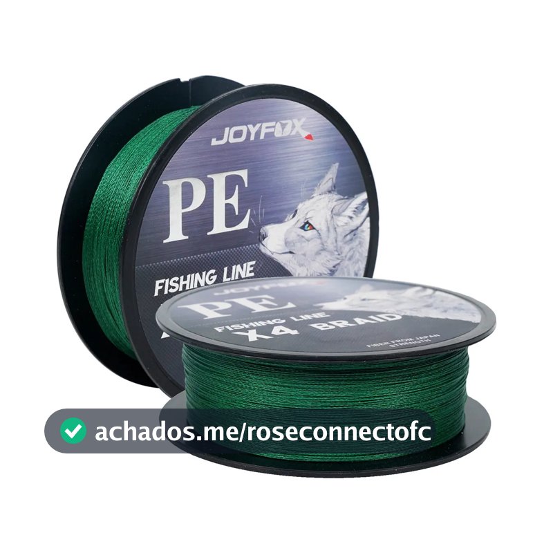 Linha de Pesca Multifilamento Joyfox Verde 500m 4 Fios 0.305mm 45lb
