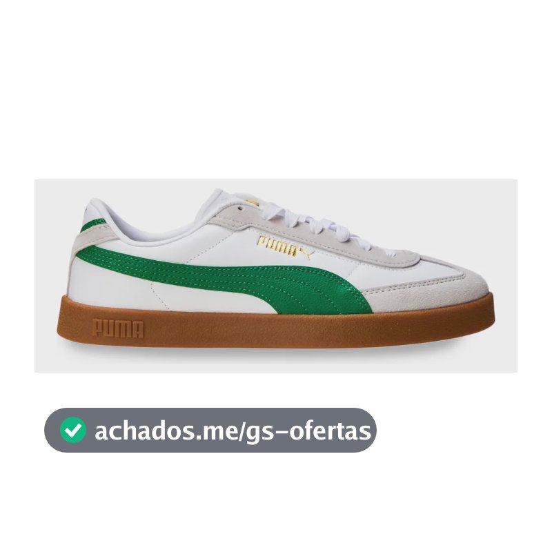 Tênis Masculino Club Ii Era Puma Branco/verde Geométrico 42 Br
