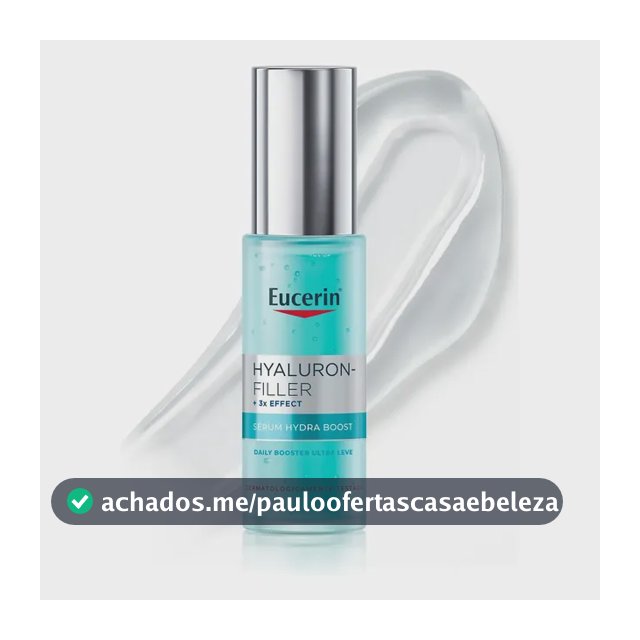 EUCERIN Sérum Facial Daily Booster Ultraleve 30ml, 24h Hidratação, Fortalecedor, Hyaluron-Filler, Ácido Hialurônico, Antirrugas, Hidratante