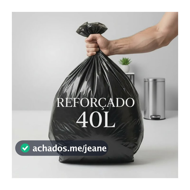 Saco De Lixo 40 Litros Reforçado Alta Qualidade C/100un