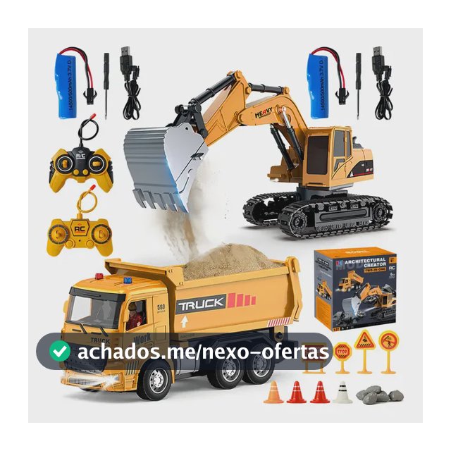 Carros De Escavadeira Controle Brinquedos Engenharia 2in1 Br Amarelo Trator