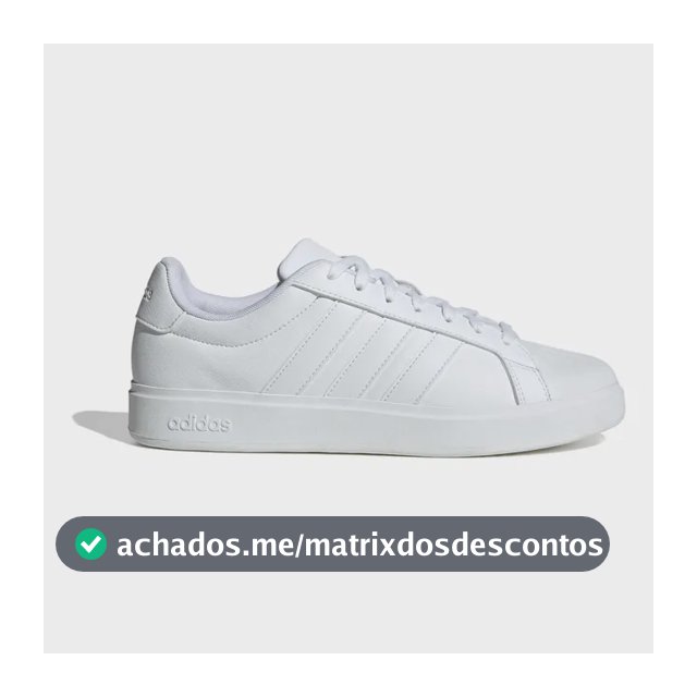 Tênis Masculino Streettalk adidas Ftwwht Ftwwht Ftwwht Liso 39 Br