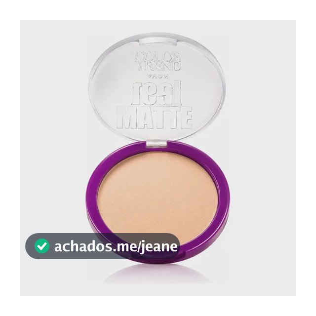 Pó Compacto Avon Color Trend Matte Reall tom 112F 7g - Bege Claro