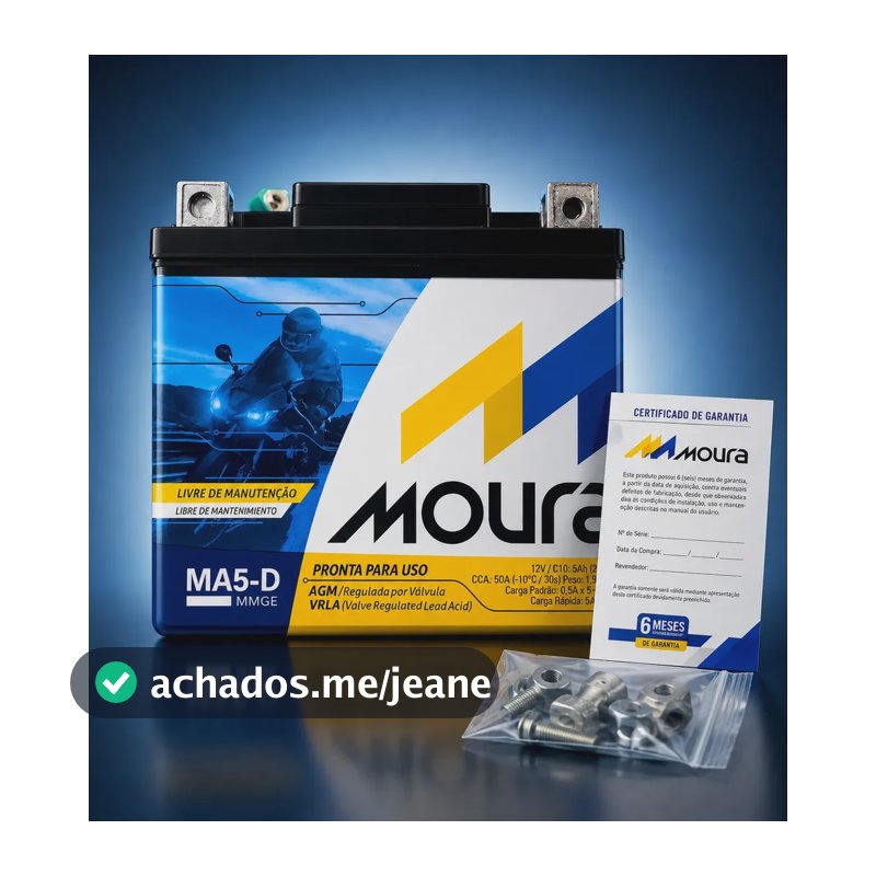 Bateria Moto Moura Cg Titan Fan Bros 125 150 160 Pcx Adv Biz
