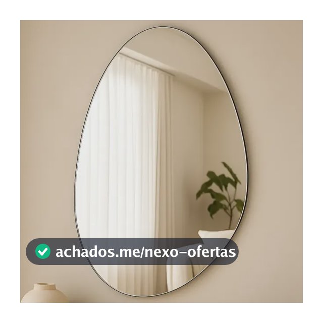 Espelho Lopazzi Orgânico  60x40cm Lavabo - Lyra Suporte