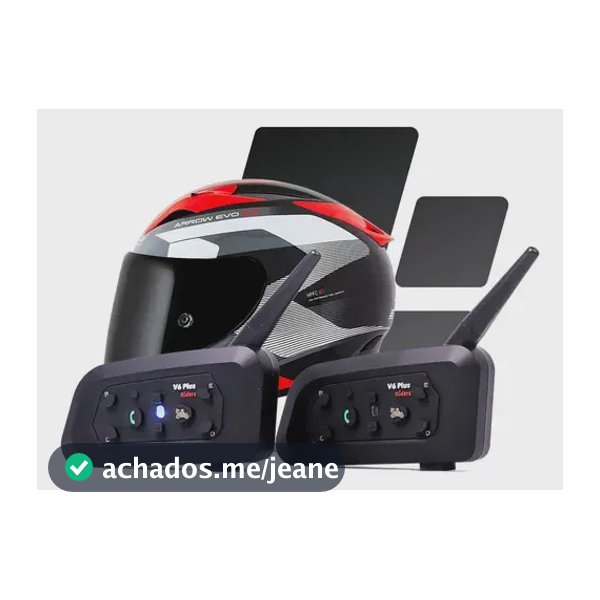 Par Comunicador Intercom V6 Plus 2 Unid 6 Motos 1200m Com Nf