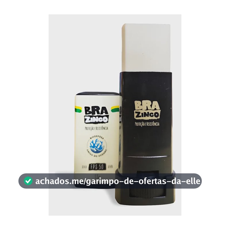 Protetor Solar Facial Brazinco FPS 50 Bastão Incolor