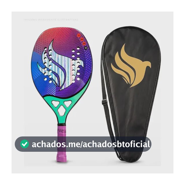 Raquete Beach Tennis Pichau Hawaiian Waves, Carbono 3K, EVA 15, Leve 310 a 320g, Alto Conforto e Potência