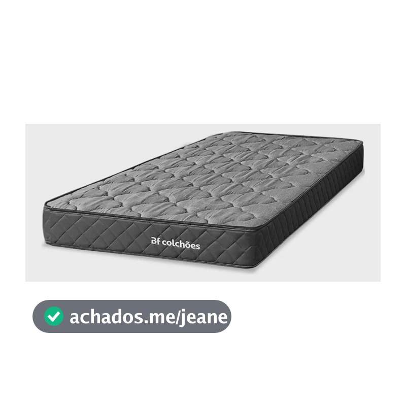 Colchão Solteiro Ortopédico Espuma D45 Extra Firme 88x188x17cm BF Colchões