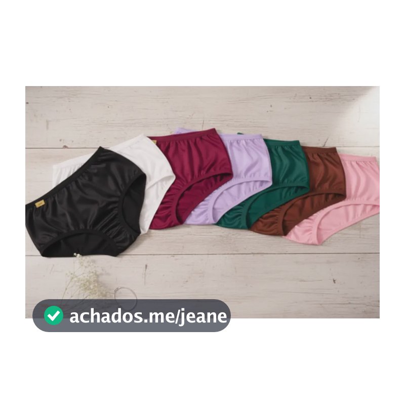 Kit 5 Calcinha Calçola Senhora Conforto Cintura Alta Confort Sortidas Liso G