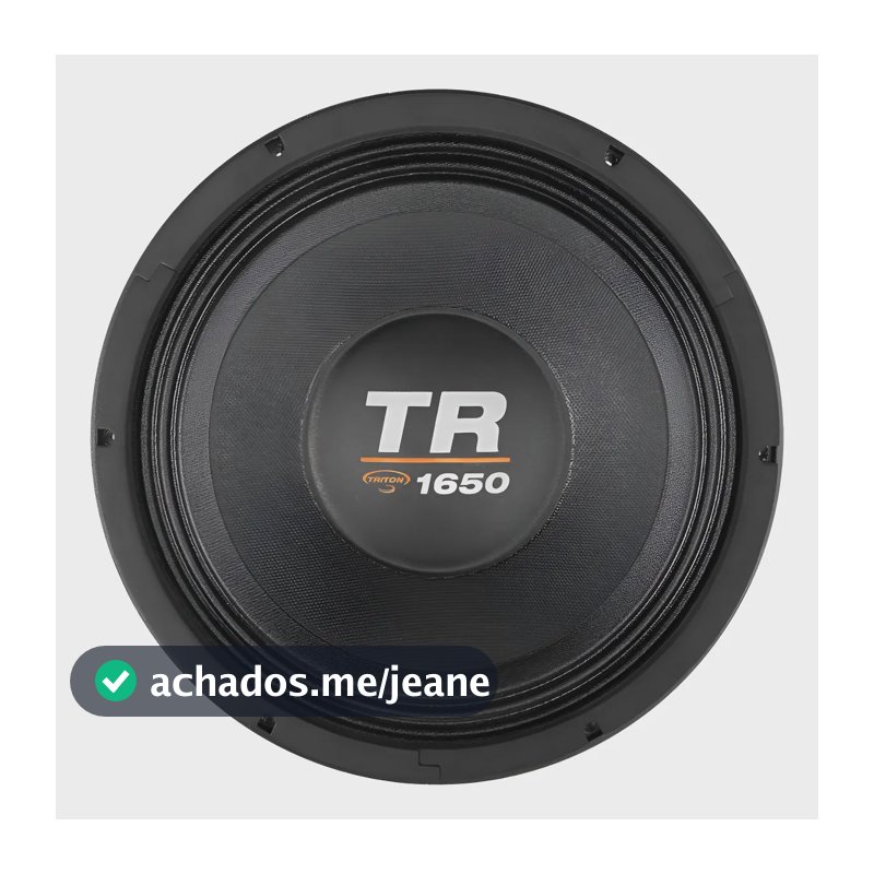 Alto Falante Woofer Triton Tr1650 12  1650w Rms 8 Ohms Preto