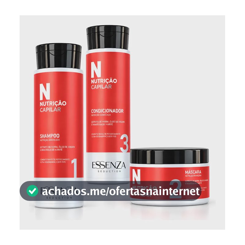 Kit Nutrição Capilar Alta Performace Essenza Recarga D Oleos