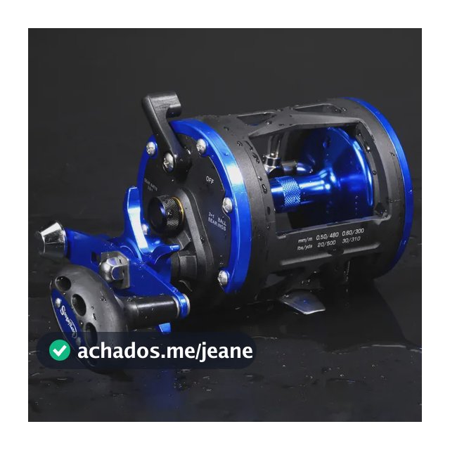 Carretilha Perfil Alto Sougayilang B-DSST3000 Azul Esquerdo 20kg Pesca Marinha