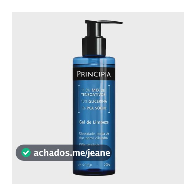 Gel Limpeza Facial Principia Gl02 200ml Pele Sensível Suave Normal A Sensível Dia/noite
