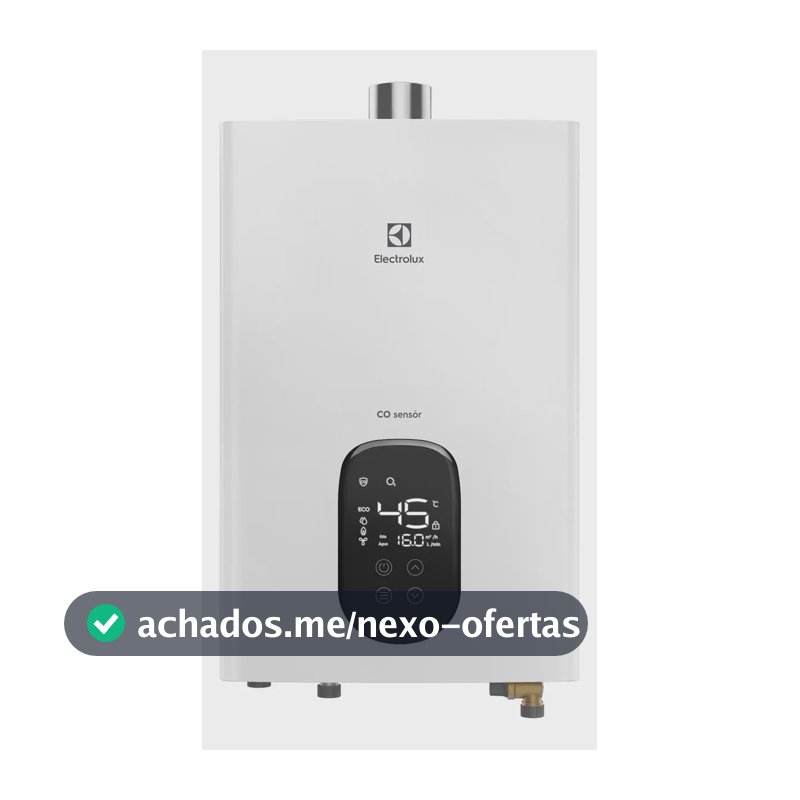 Aquecedor De Água A Gás Electrolux Exaustão 16l H16bn Bivolt