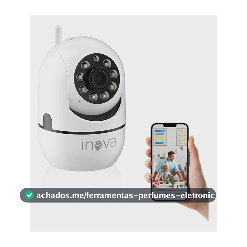 Câmera de Segurança Inova Domo Full HD 1080p com Visão Noturna e Áudio Bidirecional