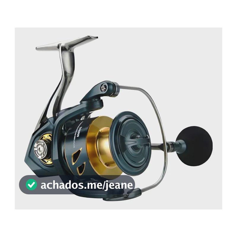 Molinete Pesca De Alumíni Sem Lacunas Deukio Da7000 Cor Ouro Azul-SA6000 Lado da manivela Direito/Esquerdo