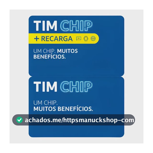 Tim Chip Kit 10 Unidades: 2 Sem Recarga E 8 Com Recarga 3 Em 1
