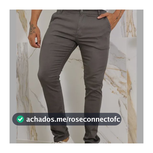 Calça Masculina Sarja Premium Esporte Fino Bolso Faca Lycra