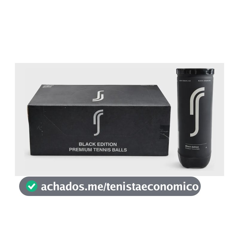 Caixa Bola De Tênis Robin Söderling Black Edition C/24 Tubos Amarelo