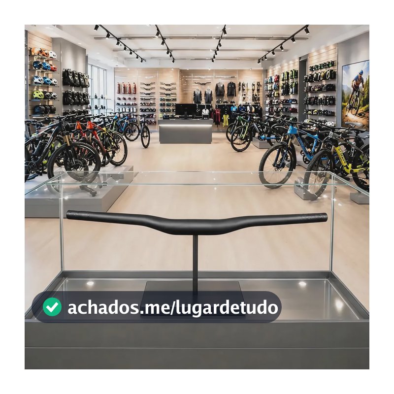 Guidão Carbono 760mm Mtb Reto E Curvo Toseek Original 170g Curvo 760mm
